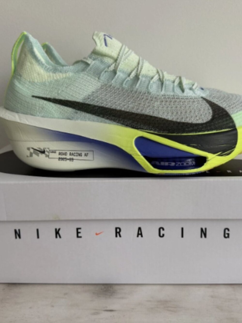 Nike ZoomX AlphaFly 3 Barely Green Volt Black FD8311-300 Size 9-12 Men